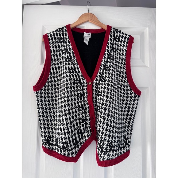 Koret Jackets & Blazers - Vintage Houndstooth Vest Knitted
